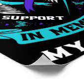I Wear Teal And Purple For My Nephew Suicide Aware Poster (Ecke)