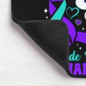 I Wear Teal And Purple For My Son Suicide Preventi Mousepad (Ecke)