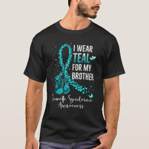 I Wear Teal For My Brother Tourette Teal Syndrom T-Shirt