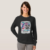I Wear Teal Pink Blue Sis Thyroid Awareness Month  T-Shirt (Vorne ganz)