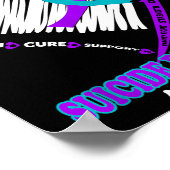 I Wear Teal Purple For My Brother  Poster (Ecke)