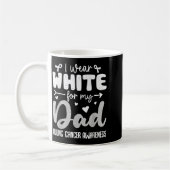 I Wear White For Dad Lung Cancer Awareness White R Kaffeetasse (Links)