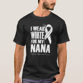 I Wear White For My Nana Postpartum Depression Awa T-Shirt (Vorderseite)