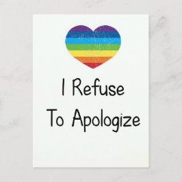 I Weih to Apologize Postkarte