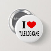I ❤️ WEIHNACHTEN LOG CAKE I LIEBE WEIHNACHTEN LOG BUTTON (Vorne & Hinten)