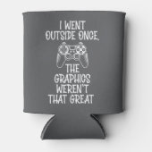 I Went Outside - Funny Gamer Dosenkühler (Vorderseite)