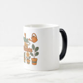 I Wet My Plants – Retro 70s Stripes Verwandlungstasse (VorderseiteRechts)