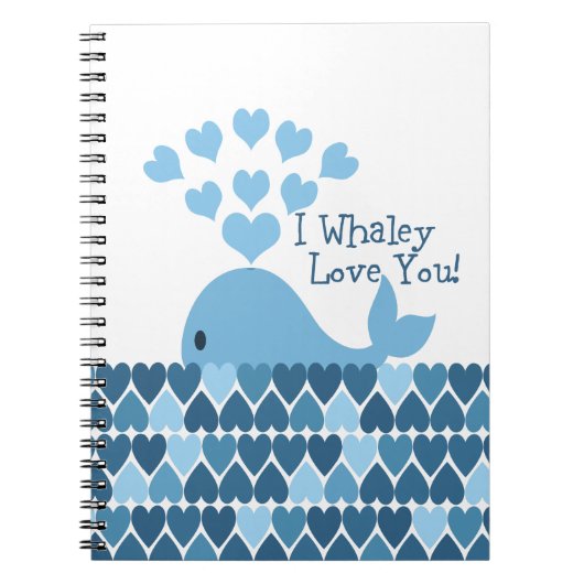 I Whaley Liebe Sie! Blau Notizblock (Vorderseite)