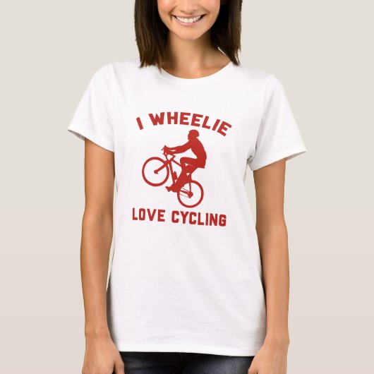 I Wheelie Liebe Cycling T-Shirt (Vorderseite)