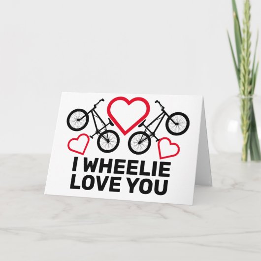 I Wheelie Liebe You Feiertagskarte (Vorderseite)