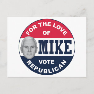 I-WIE-MIKE-BUTTON-REPUBLIKANISCH POSTKARTE