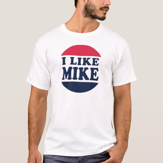 I-WIE-MIKE-SCHALTFLÄCHE T-Shirt (Vorderseite)