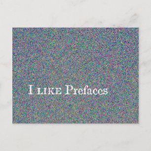 i wie Prefaces Postkarte