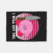 I Will Cut You Funny Quote Fleecedecke (Vorderseite (Horizontal))