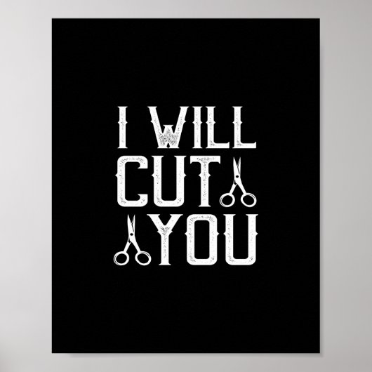 i will cut you poster (Vorne)