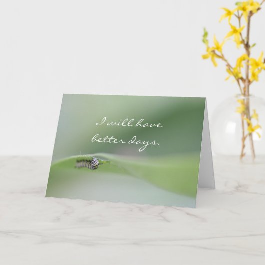 I will have better days Card Karte (Gelbe Blume)
