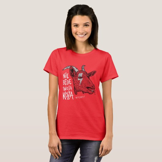 "I will not be your goat" T-Shirt (Vorne ganz)