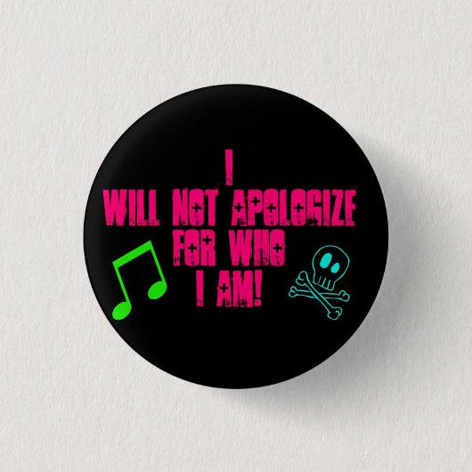 I will not... button (Vorderseite)