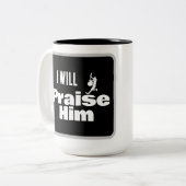 I Will Praise Him, Guitar for the King Zweifarbige Tasse (Vorderseite Links)
