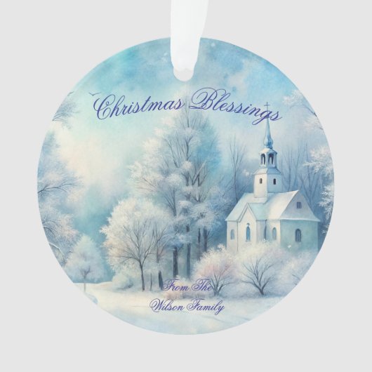I will Praise Him In Every Season Christmas Ornament (Vorderseite)