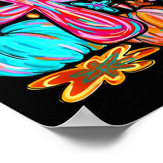 I Will Praise Him In Every Season Pumpkin Autumn F Poster (Ecke)