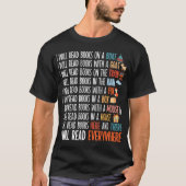 I Will Read Books On A Boat Everywhere Reading Bo T-Shirt (Vorderseite)