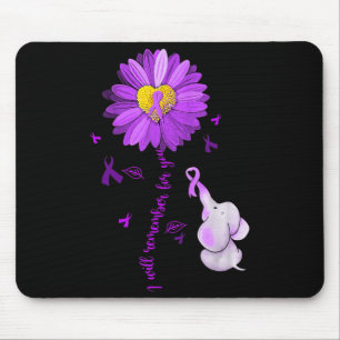 I Will Remember For You Elephant Alzheimer's Aware Mousepad