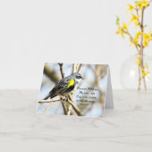 I Will Sing - Scripterkarte Karte (Gelbe Blume)