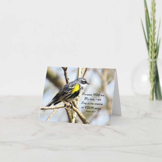 I Will Sing - Scripterkarte Karte (Vorderseite)