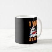 I Will Stab You Ghost Nurse Retro Funny Halloween  Kaffeetasse (VorderseiteRechts)
