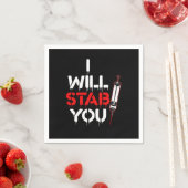 I Will Stab You Syringe Phlebotomist Phlebotomy Bl Serviette (Beispiel)
