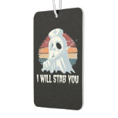 I will stab you t shirt, Ghost Nurse Halloween Vin Autolufterfrischer (Links)
