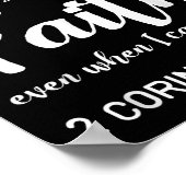 I Will Walk By Faith When I Cannot See Christian G Poster (Ecke)