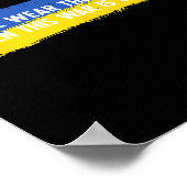 I Will Wear The Costume When This War Is Over Ukra Poster (Ecke)