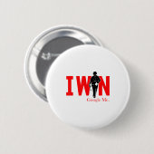 I Win Google Me Motivational Confidence Shirt Button (Vorne & Hinten)
