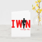 I Win Google Me Motivational Confidence Shirt Karte (Gelbe Blume)