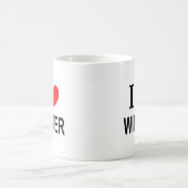 I ❤️ WINTER I LIEBE WINTER I HERZWINTER KAFFEETASSE (Mittel)