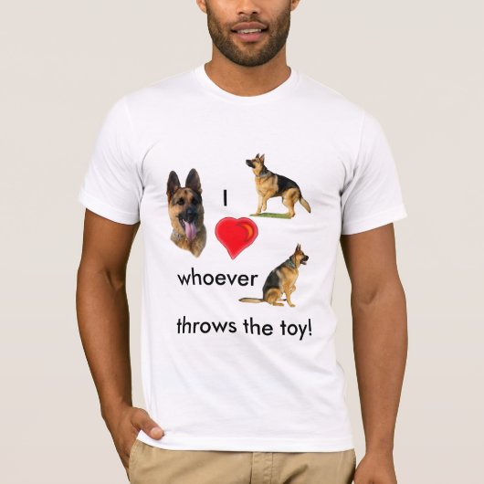 I wirft Herz wer auch immer das Spielzeug T-Shirt (Vorderseite)