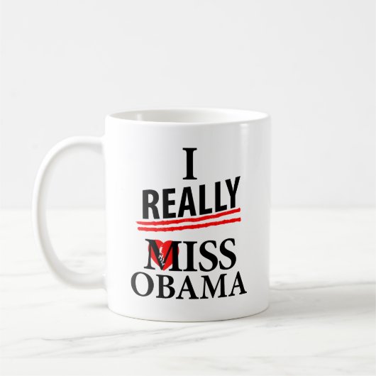 I wirklich Fräulein Obama! Kaffeetasse (Links)