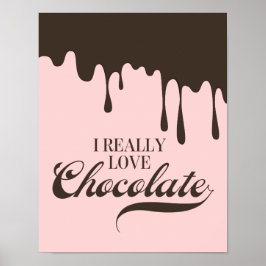 I Wirklich Liebe Schokolade Valentine Poster-Zeich Poster