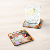 I Wish I Could Change To The City Cow Country Girl Getränkeuntersetzer (Rechte Seite)