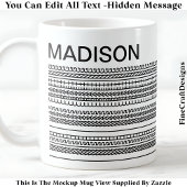 I Wish I Was Crafting & Name Hidden Message 090B  Kaffeetasse