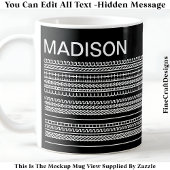 I Wish I Was Crafting & Name Hidden Message 090W Kaffeetasse