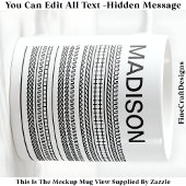 I Wish I Was Knitting & Name Hidden Message 092B  Kaffeetasse