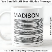 I Wish I Was Knitting & Name Hidden Message 092B Kaffeetasse