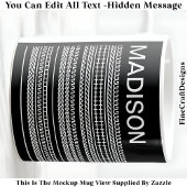 I Wish I Was Knitting & Name Hidden Message 092W Kaffeetasse