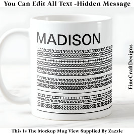 I Wish I Was Painting & Name Hidden Message 091B  Kaffeetasse