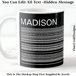 I Wish I Was Painting & Name Hidden Message 091W Kaffeetasse