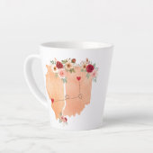 I Wish We Were Neighbors Best Friends States Mug Milchtasse (Linke Ecke)