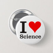 I Wissenschafts-Slogan-Button-Knopf-Abzeichen der Button (Vorne & Hinten)